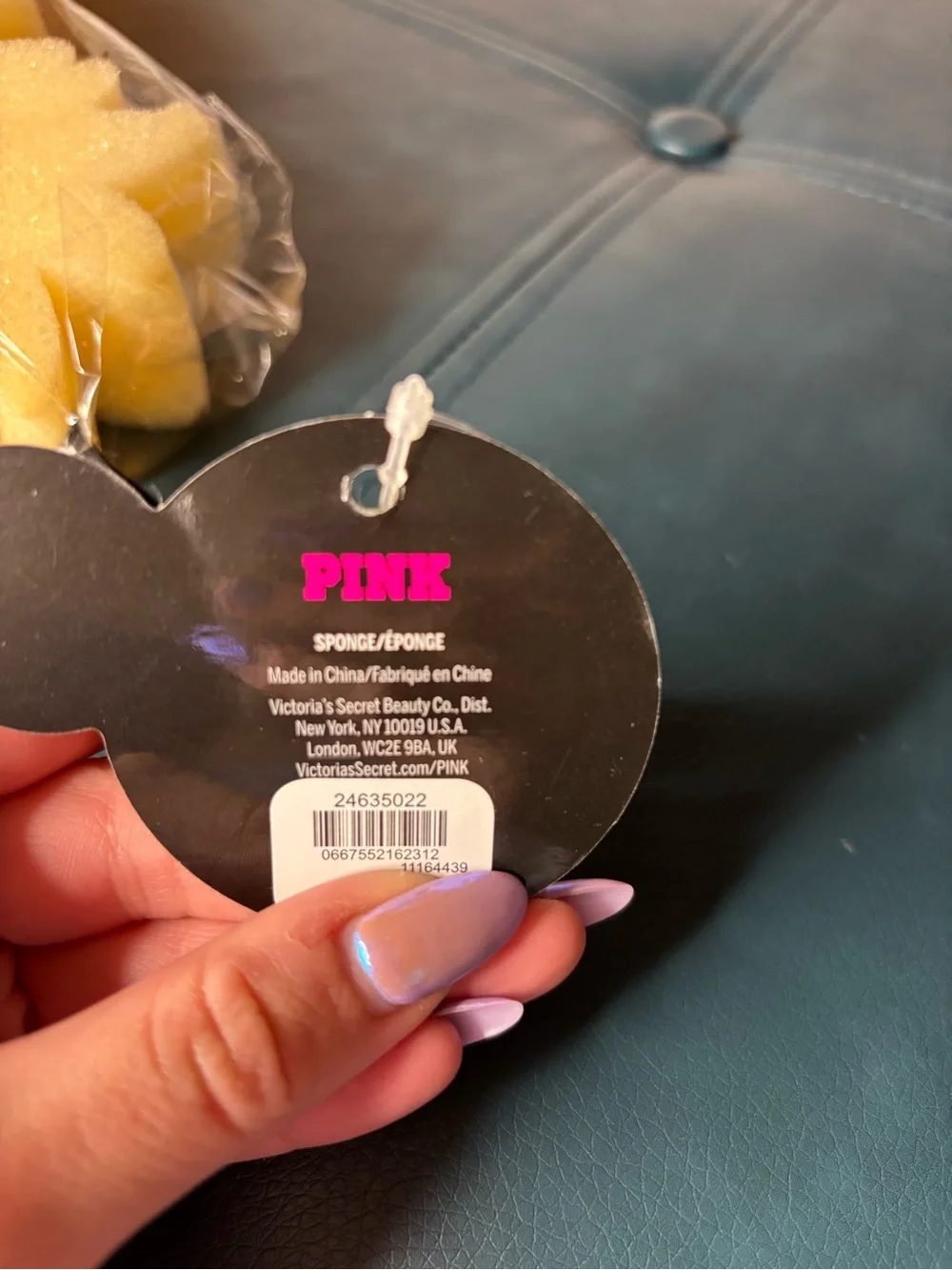 PINK Victoria's Secret Pineapple Shower Sponge - Yellow